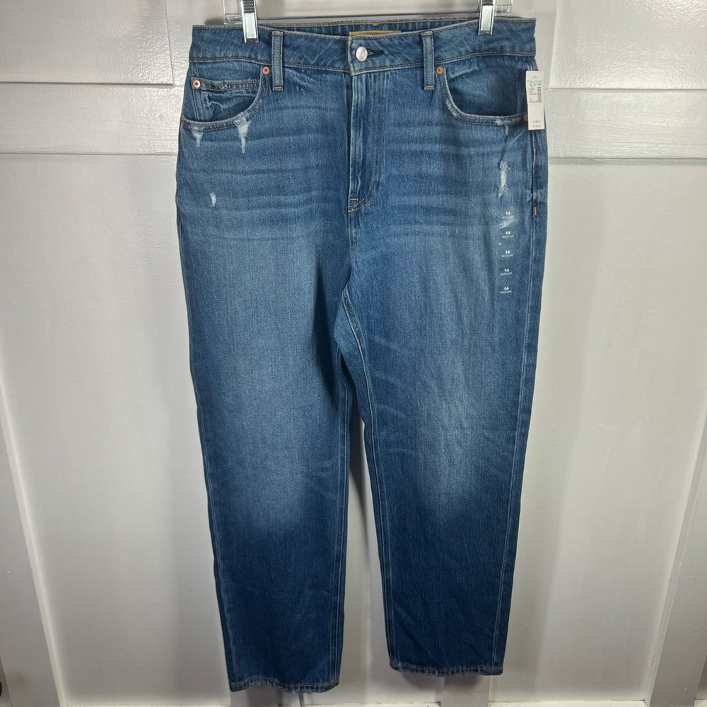 Maurices Legacy Straight Jeans Womens‎ 14 Regular High Rise Curvy Fit Blue